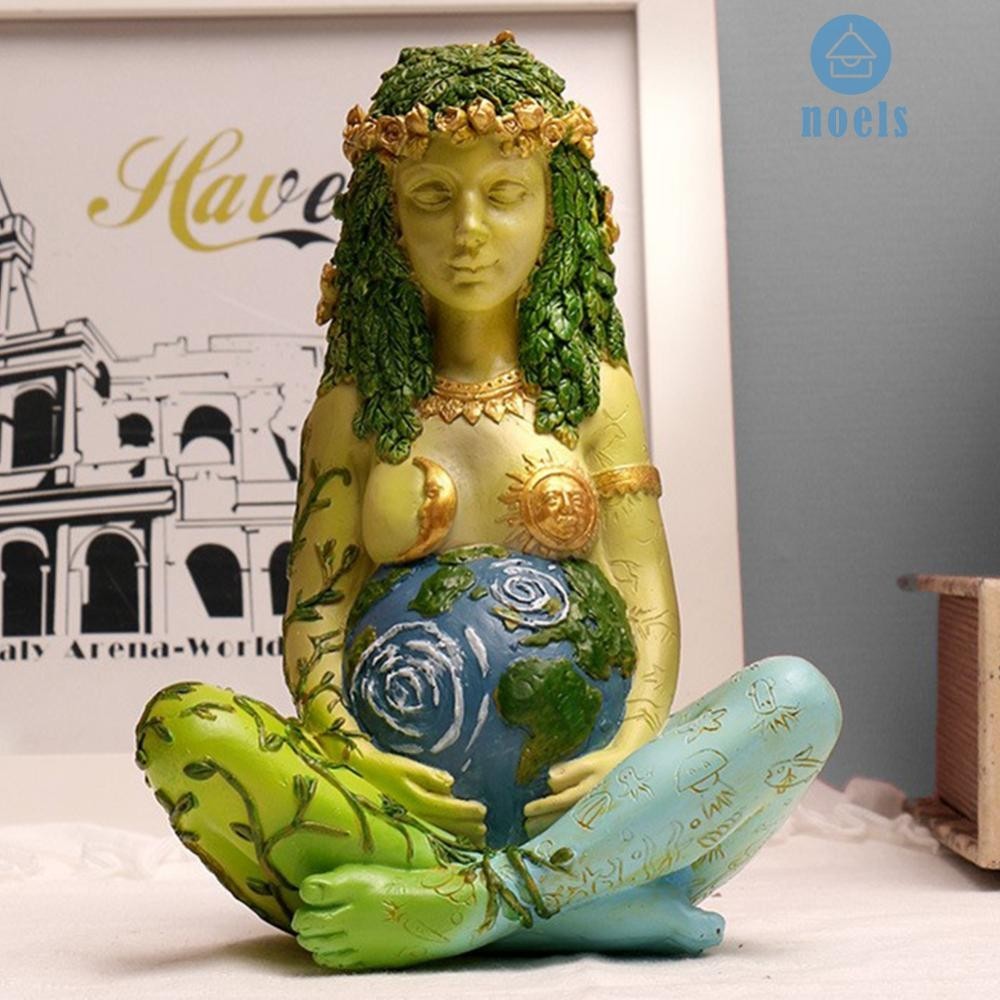 [Noel.th] Earth Mother Goddess รูปปั้นหัตถกรรมธรรมชาติแม่ Gaia Goddess Figurines เครื่องประดับแม่ Ea