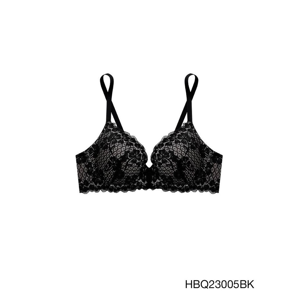 Sabina เสื้อชั้นใน มีโครง ฟองน้ำไม่ดันทรง รหัส HBQ23005BK สีดำ