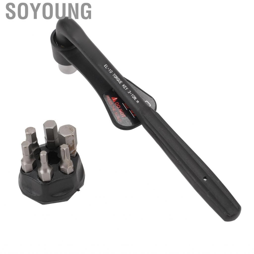 Soyoung Bike Torque Wrench Set  Easy To Use 10N.M Nylon Handle Screwdriver for