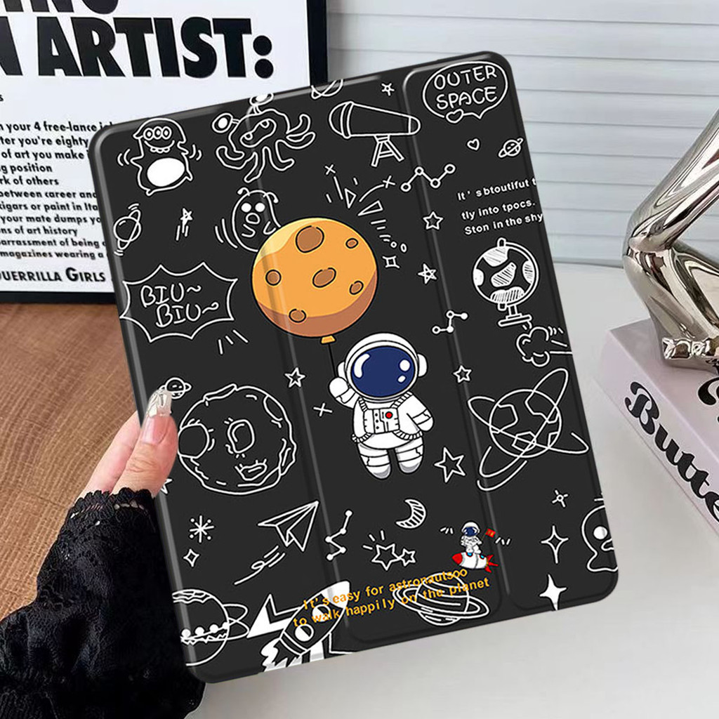 ลายการ์ตูน เคสไอแพด Ari3 pro10.5 gen10 Air4 air5 10.9 Gen9 Gen8 Gen7 10.2 เคส ipad air1 AIR2 gen5 GEN6 9.7 ใส่ปากกาได