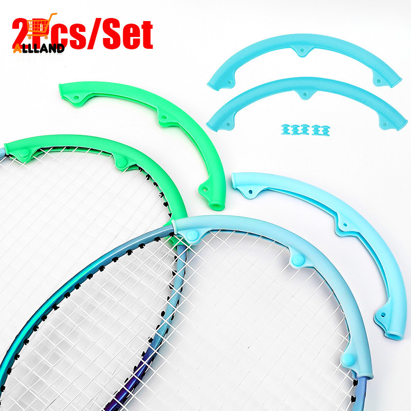 2 ชิ ้ น/ ชุดปลอกไม ้ แบดมินตันซิลิโคนทนทานคุณภาพสูง - แร ็ กเก ็ ตลูกขนไก ่ Crashproof สวมใส ่ แขนป ้ องกัน