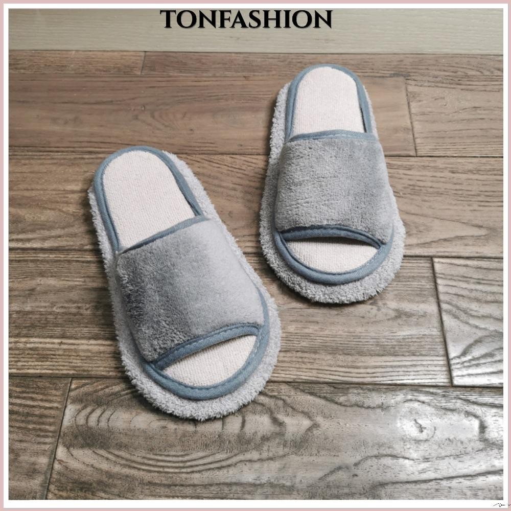 Tonfashion Microfibre Mop Slipper สะดวกพื ้ นที ่ ถอดออกได ้ ทําความสะอาดขัดขี ้ เกียจ