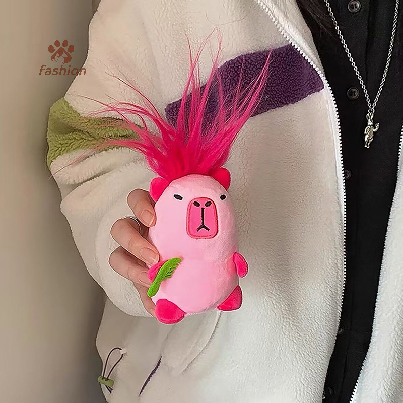 [แฟชั่น] สร้างสรรค์น่ารัก คาปิบาระ ตุ๊กตาพวงกุญแจแฟชั่นตุ๊กตาสัตว์ตุ๊กตาพวงกุญแจรถพวงกุญแจกระเป๋าเป้สะพายหลังจี้อุปกรณ์ตกแต่งของขวัญ {ไทย}