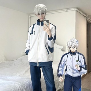 48H ชุดคอสเพลย์ ชุดยูนิฟอร์มนักเรียน เสื้อแจ็กเก็ต กางเกงกีฬ…
