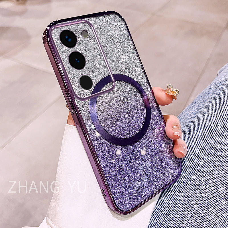 ปลอก VIVO V40 pro Y100 5G Ring เคสซิลิโคนใสแบบนิ่ม