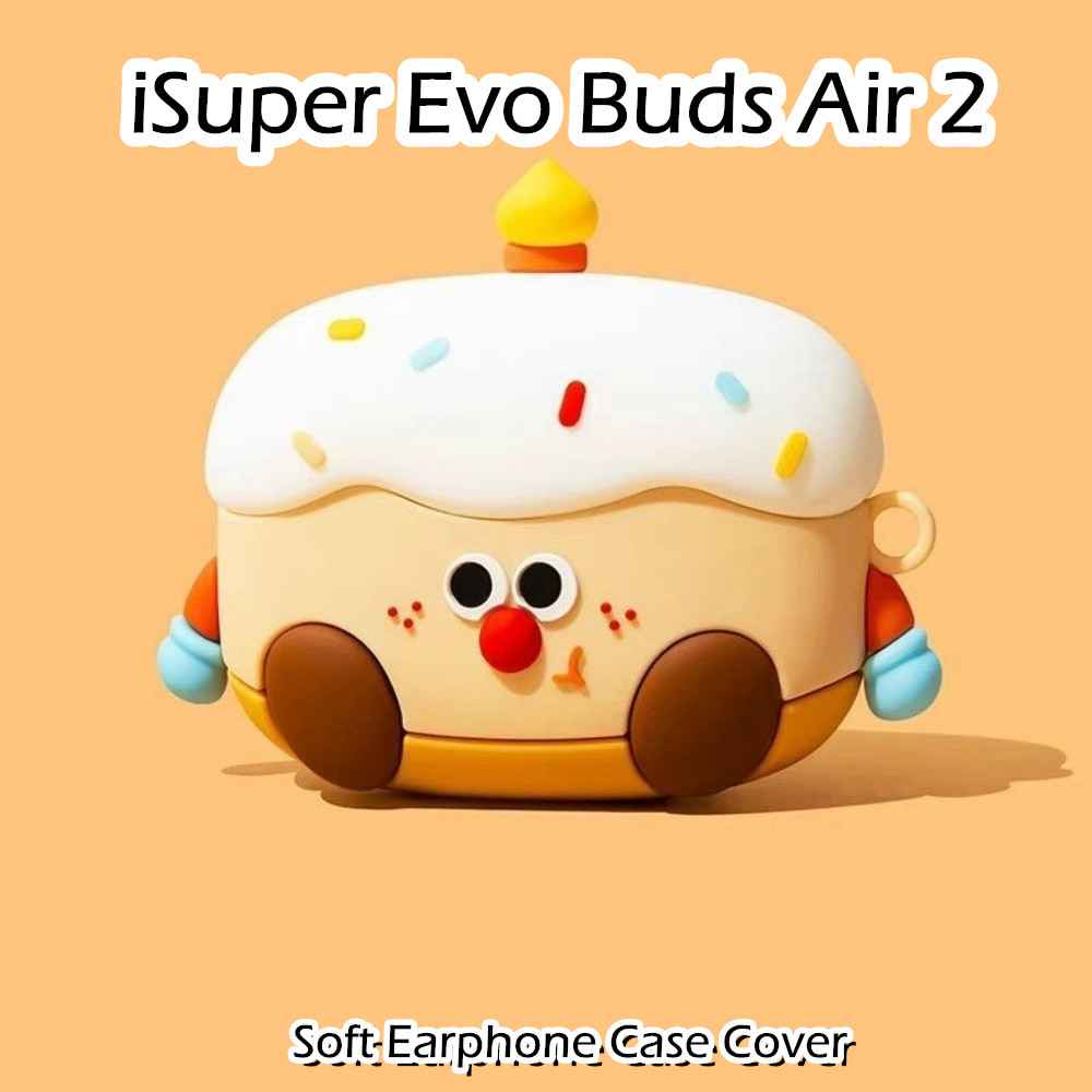 【 คุณภาพสูง 】 สําหรับ iSuper Evo Buds Air 2 Case ไอเดียอินเทรนด ์ การ ์ ตูนเคสหูฟังซิลิโคนอ ่ อนนุ ่