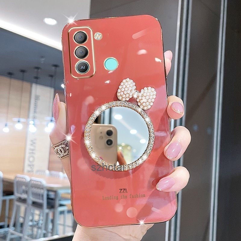 เคส Infinix Tecno Pop 5 LTE Tecno BD4 BD4i BD4a Tecno Spark Go 2022 Spark 8C KG5 เคสโทรศัพท์ชุบหรูหร