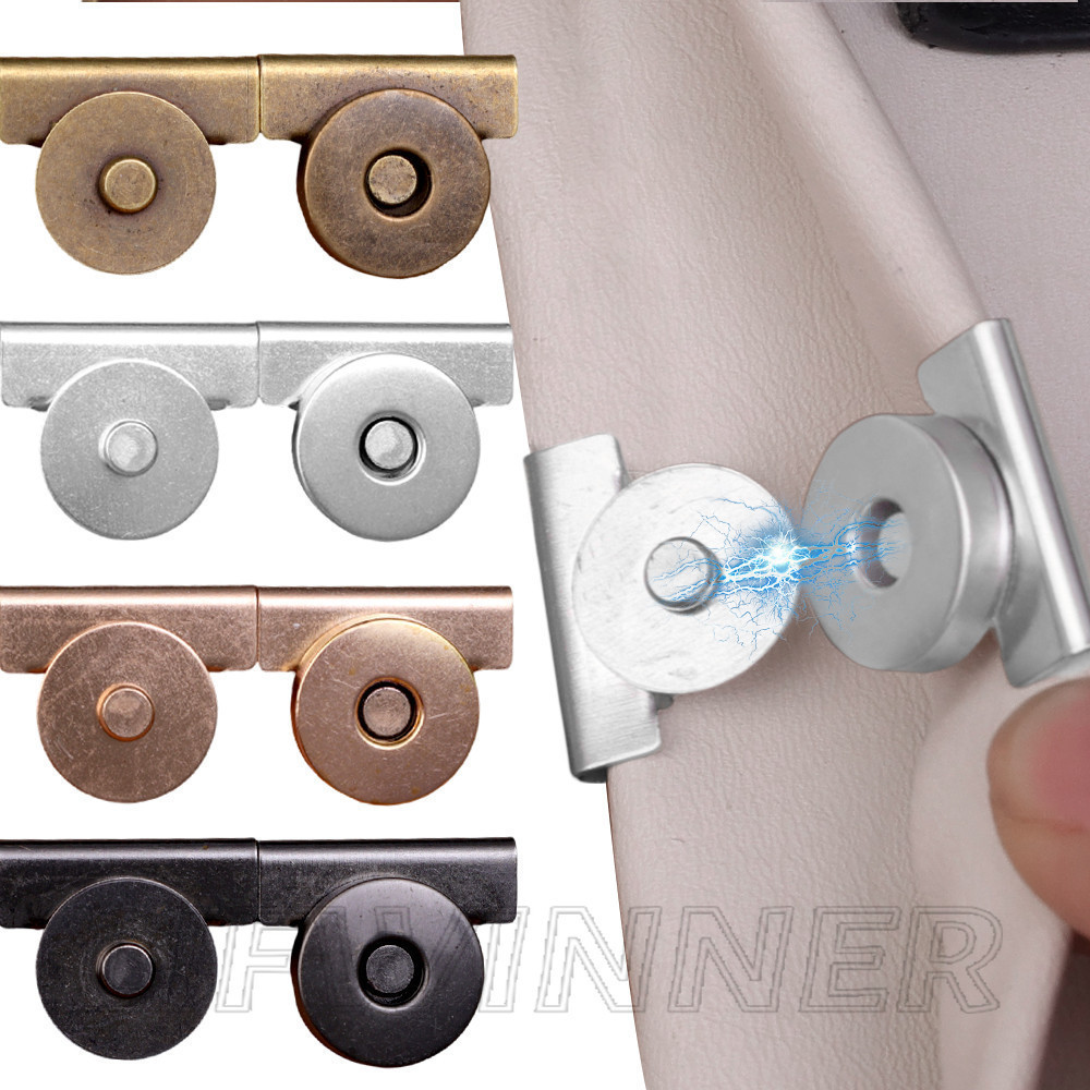 Metal Magnetic Snaps Claspsps - เสื้อผ้า, กระเป๋าถือหัวเข็มขัดอุปกรณ์เสริม - ไม่มีเย็บผ้า, ทําด้วยมือ, อเนกประสงค์ - DIY Fastener Craft - ปุ่ม Snap Plum Blossom