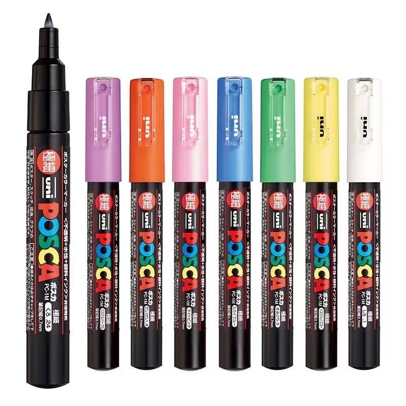 Posca Water Based Paint Marker 0.7 มม . Extra Fine PC-1M เครื ่ องหมายปลอดสารพิษ 1 ชิ ้ น