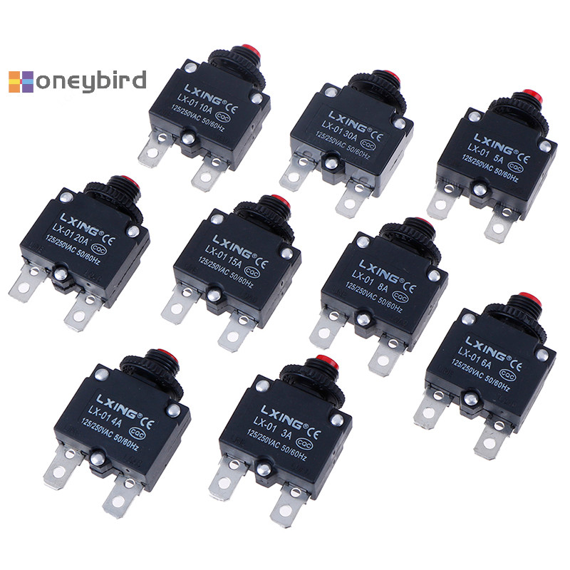 Honeybird Circuit Breaker Overload Protector สวิทช ์ ฟิวส ์ 3A 4A 5A 6A 8A 10A 15A 20A 30A Nice