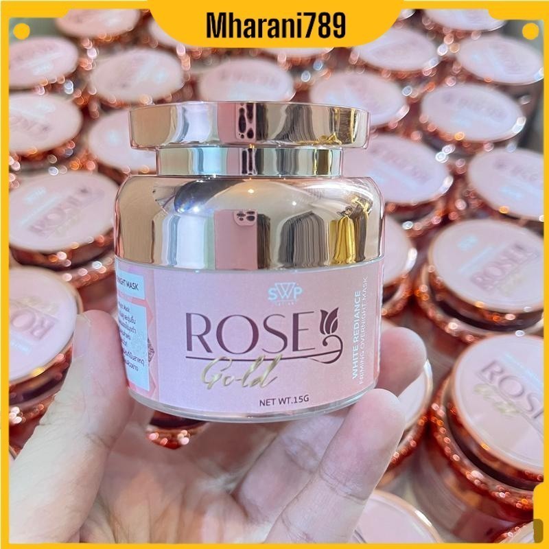 [ของแท้+พร้อมส่ง+ของแถม]มาส์กหน้าโรสโกลด์ SWP ROSE GOLD มาร์กกุหลาบทองคำ