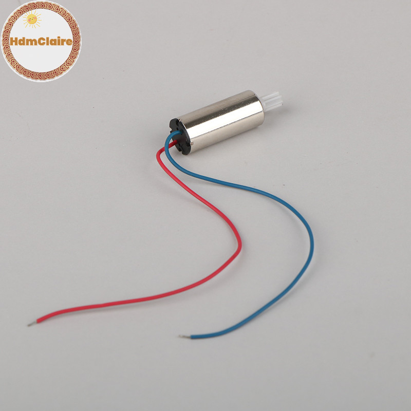 Hdmclaire 716 มอเตอร์ DC Coreless, DC 3.7V, 40,000 RPM, มอเตอร์เพลา 0.8 มม.สําหรับ DIY เครื่องบินสี่แกนขนาดเล็ก quadcops TH