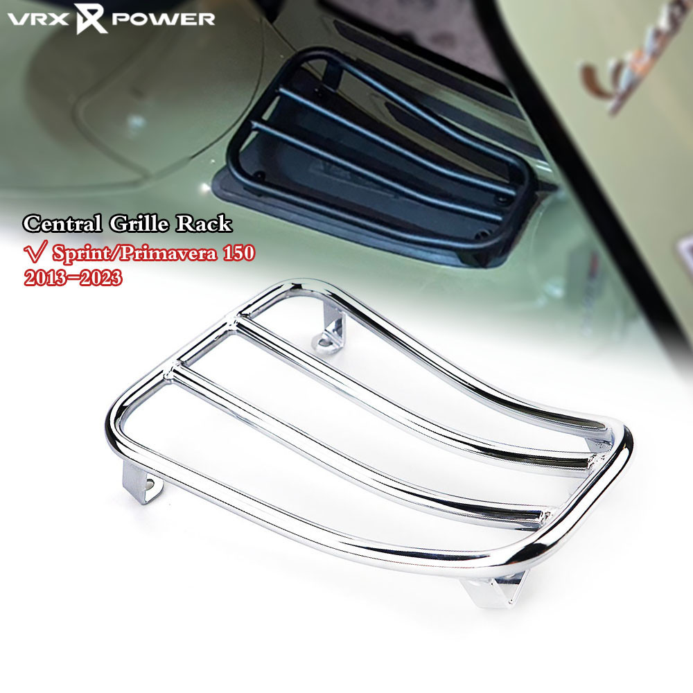 สําหรับ Vespa Sprint Primavera 150 2013-2023 ตะแกรงวางของเวสป้ารุ่น ชั้นวางสัมภาระแบบติดกลาง