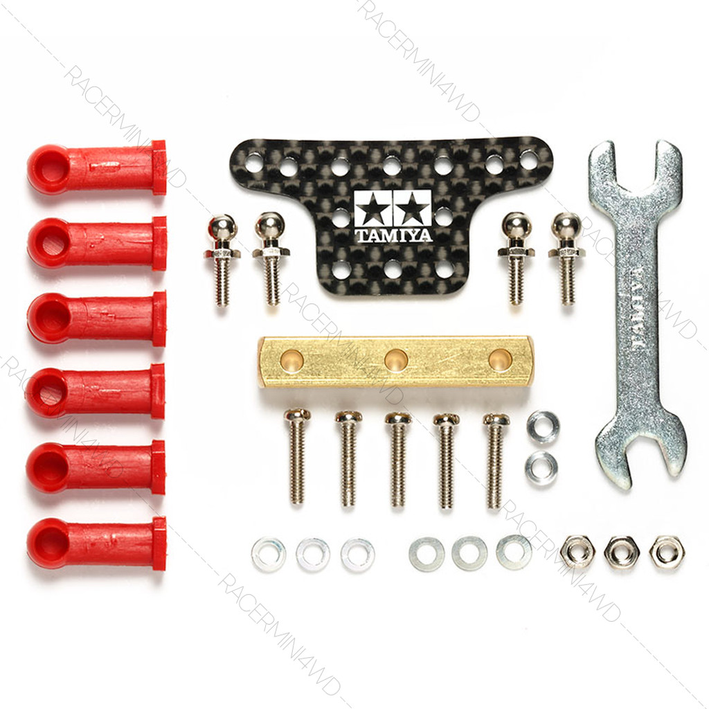 TAMIYA 95387 HG Mass Damper Set w/Ball Connectors (Block Weight/Carbon Plate) ชุดแต่งมินิโฟร์วีลทามิย่าแท้