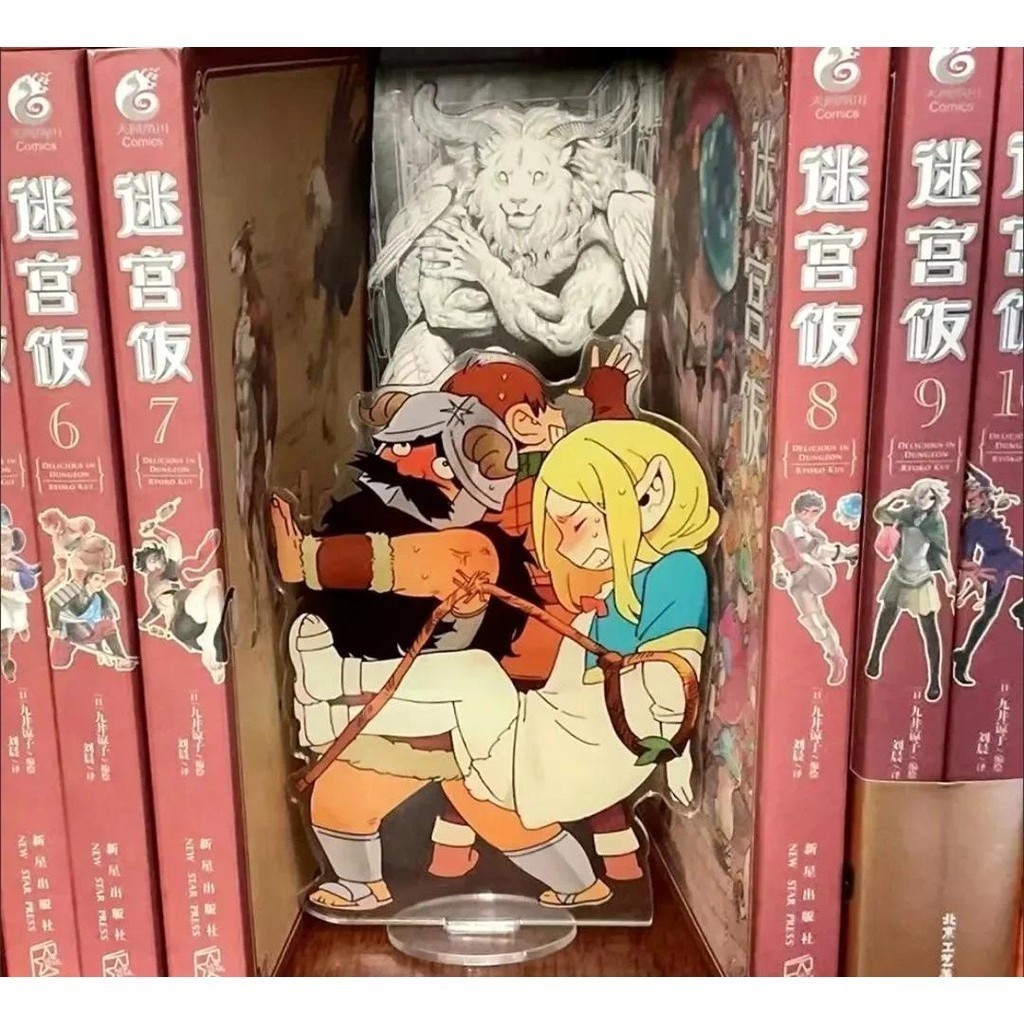 Dungeon Meshi ขาตั ้ งอะคริลิค Marsilla Senshi รูปจอแสดงผลอร ่ อยใน Dungeon อะนิเมะสินค ้ าคอลเลกชันโต ๊ ะตกแต ่ งเครื ่ องประดับของขวัญ