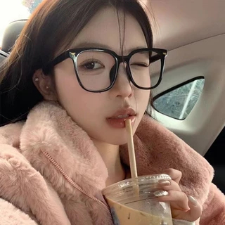 แว่นตาแฟชั่น แว่นตาสายตาสั้น -50°~-600° แว่นตาป้องกันแสงสีฟ้า ตานักเรียน เวอร์ชั่นเกาหลี สไตล์วินเทจ เหมาะสำหรับทั้งชายและหญิง 1135