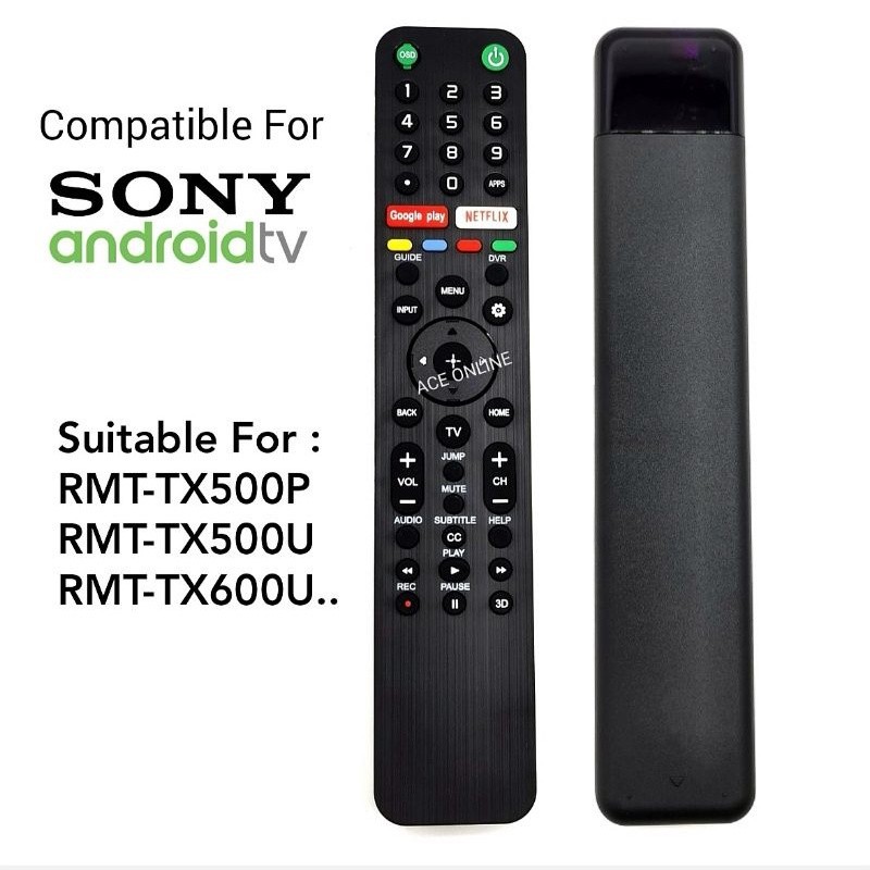 รีโมทคอนโทรลสมาร์ททีวี Sony เข้ากันได้กับ RMT-TX500P RMT-TX500U RMT-TX600U..