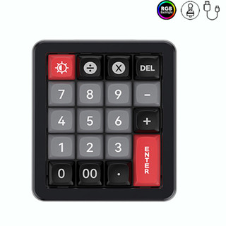 Jomaa คีย์บอร์ดตัวเลขอลูมิเนียม Hot Swappable คีย์ RGB Backl…