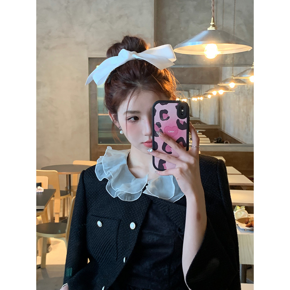 พรีเมี่ยมความรู้สึกโบว์อารมณ์คลิปผม Headwear คลิปฤดูใบไม้ผลิสำหรับผู้หญิง