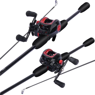 1.6 M/1.8 M 2 ส่วนคันเบ็ดคาร์บอนหล่อ 18 + 1BB Baitcasting ตกปลา Reel ชุด Fihsing Line Lure สําหรับน้ําจืด/น้ําเกลือ Joran Pancing