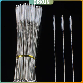 Orkun แปรงล้างหลอดดูด จุกนม ขนไนล่อน ไม่ทำให้เป็นรอย Stainless steel soft straw straw brush