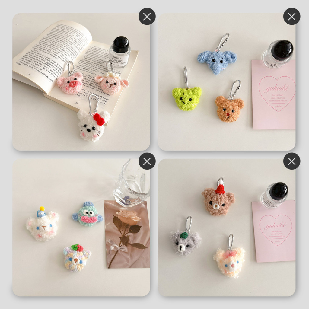 Airtag เคสน่ารักการ์ตูนช้างหมีตุ๊กตาซิลิโคนป้องกันรอยขีดข่วนฝาครอบ AirTags