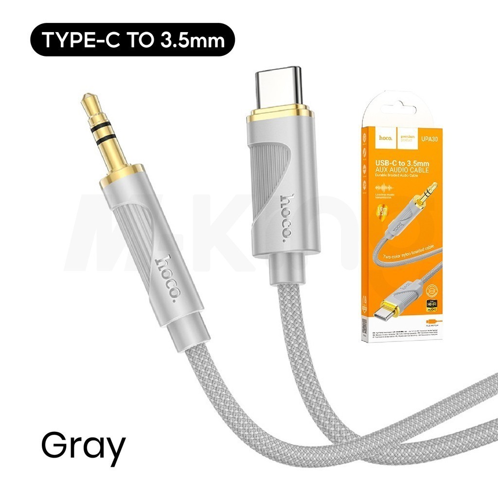 Hoco UPA30 สายแปลง ตัวแปลง Type-C/iP to Jack3.5mm AUX Audio Cabke สายสัญญานเสียง สำหรับ ลำโพง มือถือ - รูปที่ 2
