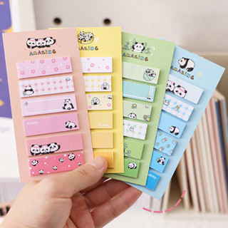 120 แผ่นการ์ตูน Panda Series Index Sticky Notes นักเรียนแบบพ…