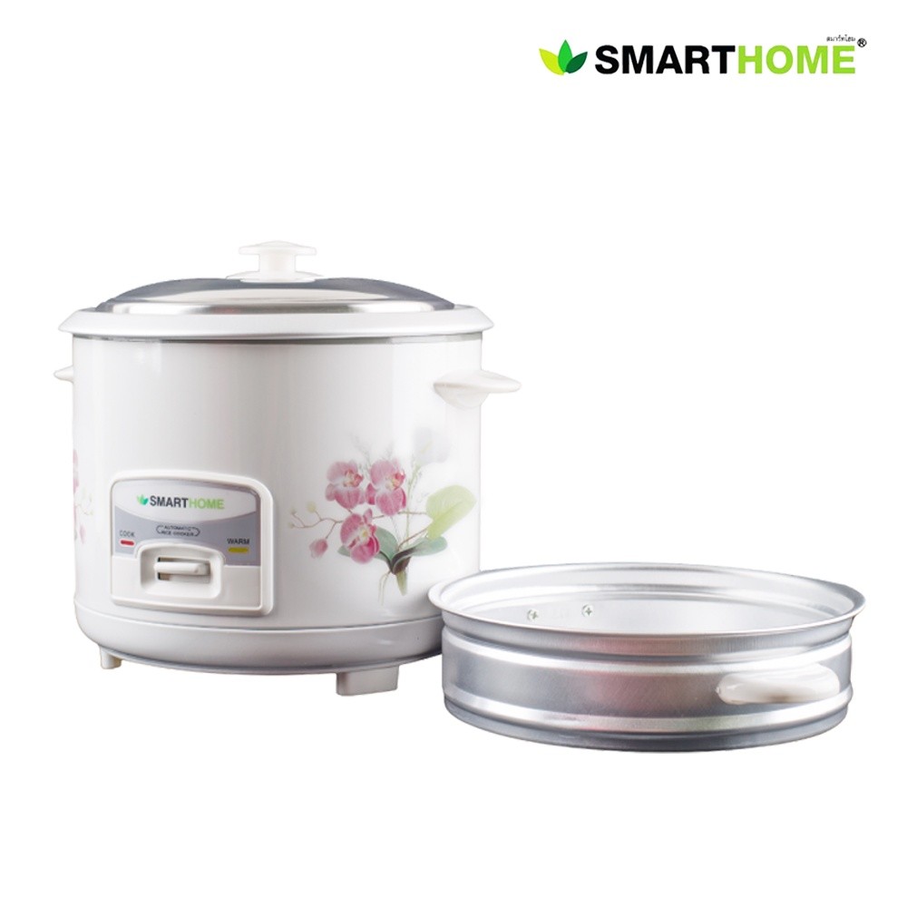 สุกไว SMARTHOME หม้อหุงข้าว 1 ลิตร พร้อมซึ้งนึ่ง รุ่น SRC1003/SRC1002 (คละลาย)