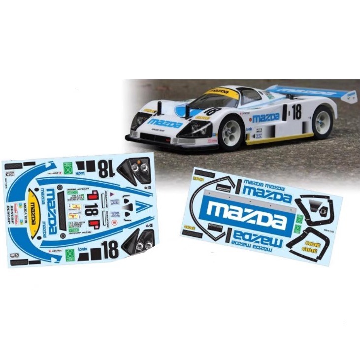 TC017 1/10 Flat Running Drift รถสติกเกอร์ MAZDA Mazda 787B Kennedy Kennedy#18