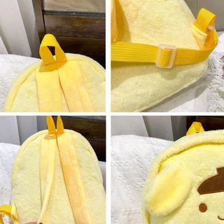 cocobaby: กระเป๋าเป้สะพายหลัง ผ้ากํามะหยี่ขนนิ่มขนาดเล็ก ลายการ์ตูนตุ๊กตาหมี สามมิติ น่ารัก KY79
