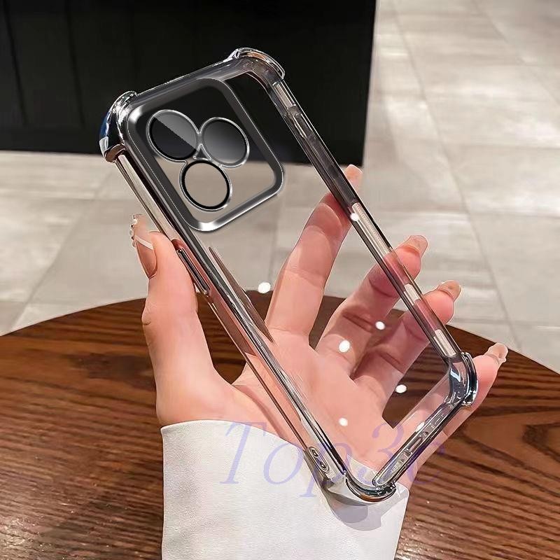 เคส Realme Note 50 เคสโทรศัพท์ใสป้องกันการตกสี่มุม SJDK