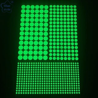 Bluestyle Luminous Dots สติ๊กเกอร์ติดผนังเรืองแสงบ้านเด็กผนัง DIY Self-กาวตกแต่งเรืองแสงใน Dark สติกเกอร์ใหม่