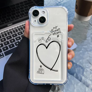 Card Holder เคส For iPhone 15 11 13 14 16 17 Pro Max 12 XR Air X Xs 7 8 Plus 16promax 15promax TPU เคสโทรศัพท์มือถือ