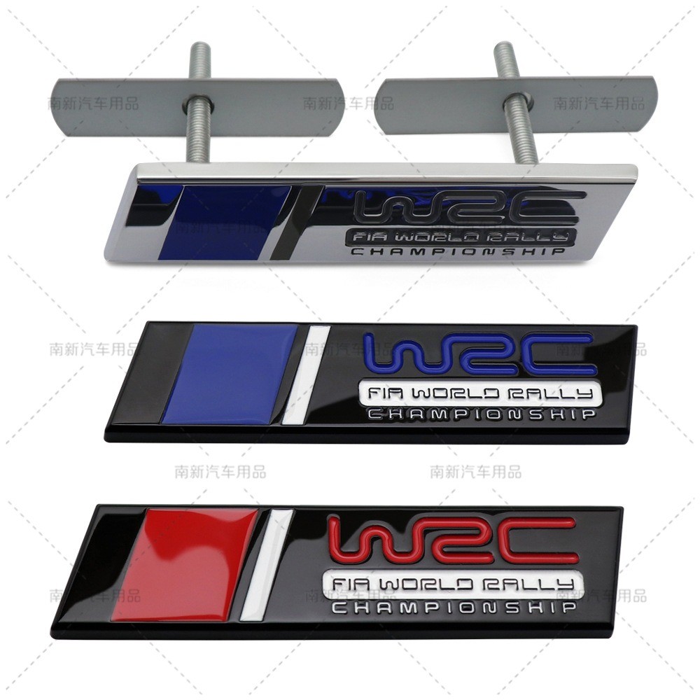 สัญลักษณ์กระจังหน้า WRC ใช้ได้กับ Honda WRC Rally ตกแต่งโลหะดัดแปลงสติ๊กเกอร์โลโก้รถ