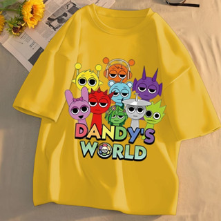 2025 Rhythm เกม Sprunki เสื้อยืดแขนสั้นเด็ก Vibrant ขี้เล่นก…