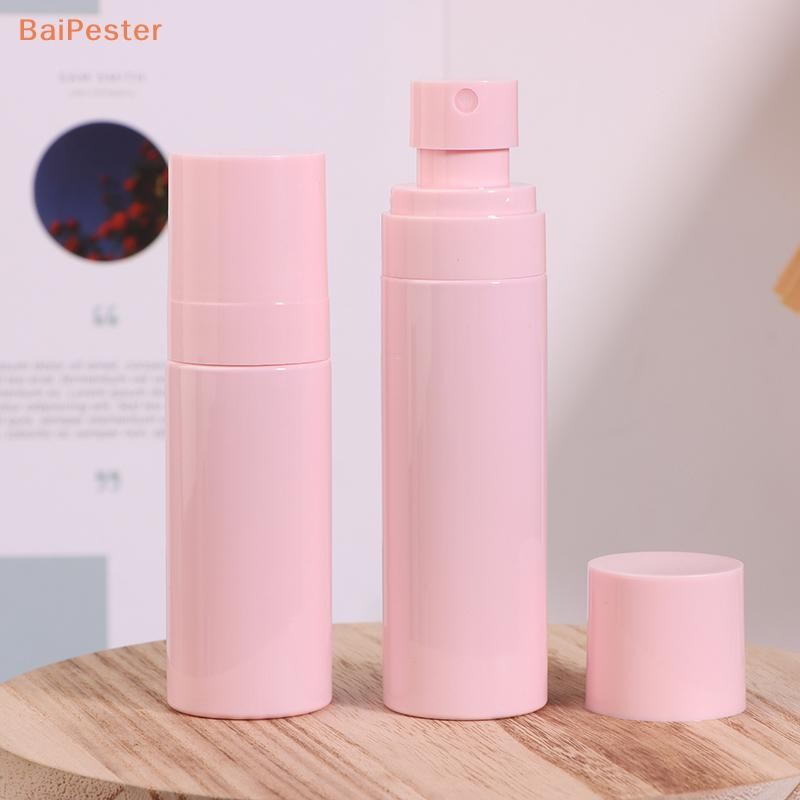 [BaiPester] 60ml 80ml 100ml ขวดพลาสติก Mist Atomiser er น้ําหอมสีชมพูทึบแสงขวดรีฟิล Travel Portable Container