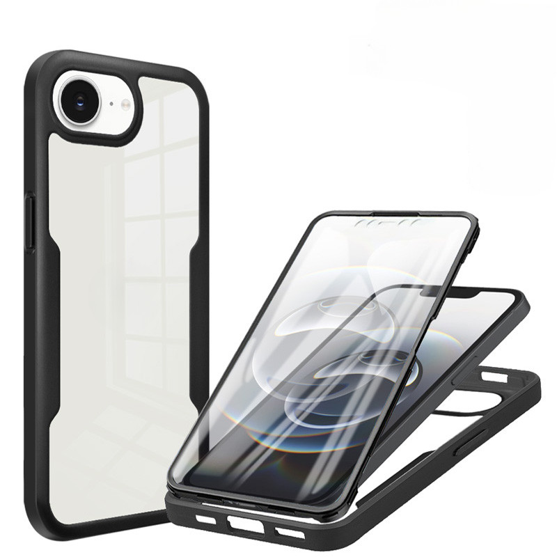 เคสโทรศัพท์ป้องกันทั้งตัว 360 สําหรับ ไอโฟน 16จ อะคริลิค + ทีพียู ฝาครอบสองชั้น