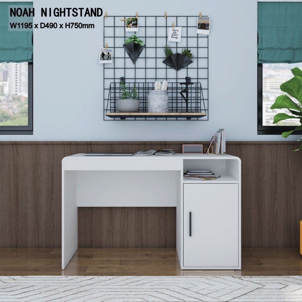 Tomato Home โต๊ะทำงาน Noha desk กว้าง W119.5ซม |โต๊ะมินิมอล ขนาดกะทัดรัด| ดีไซน์ดูดี คุ้มค่าเกินราคา