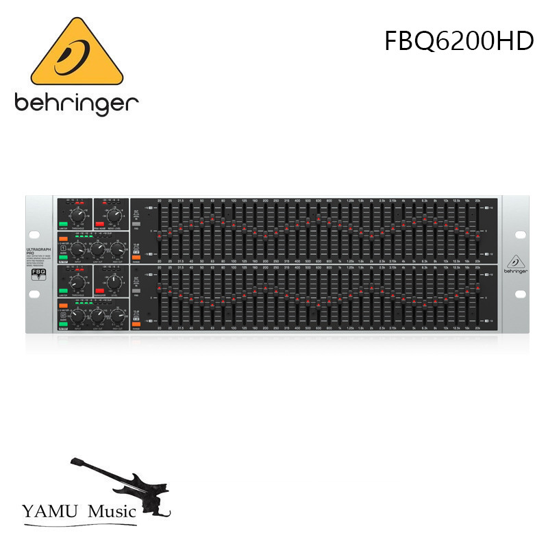 Behringer FBQ6200HD High-Definition 31-Band Stereo Graphic Equalizer พร้อมระบบตรวจจับ Feedback FBQ
