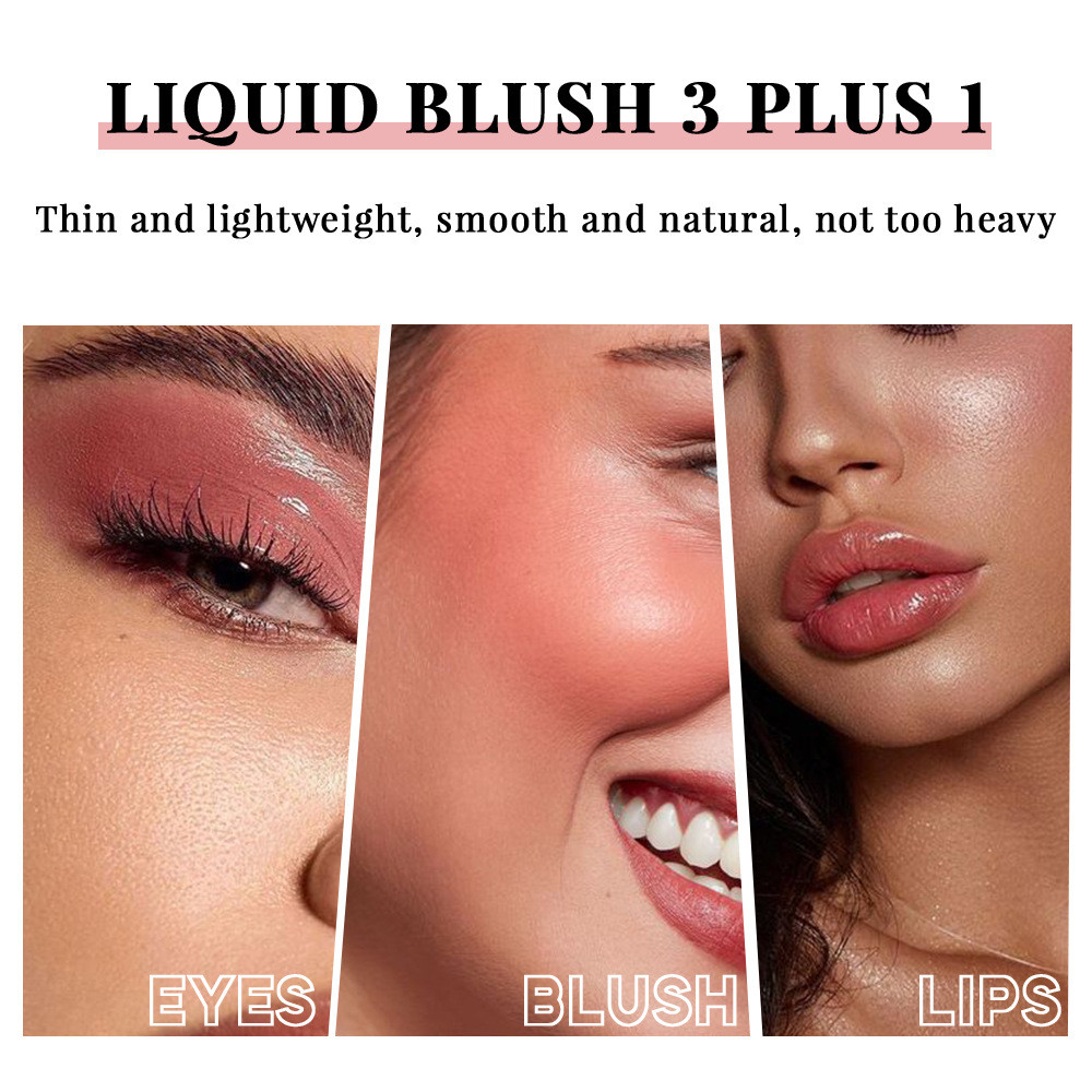 Julystar Bubble Blusher Liquid Pink Cheek Enhances Color Moisturizer Beauty Rouge Makeup Matte Liquid Blush Peach Face Natural Cheek Tint ราคา ถูกที่สุด ดีลบีเคเค แกลเลอรีภาพที่ 8