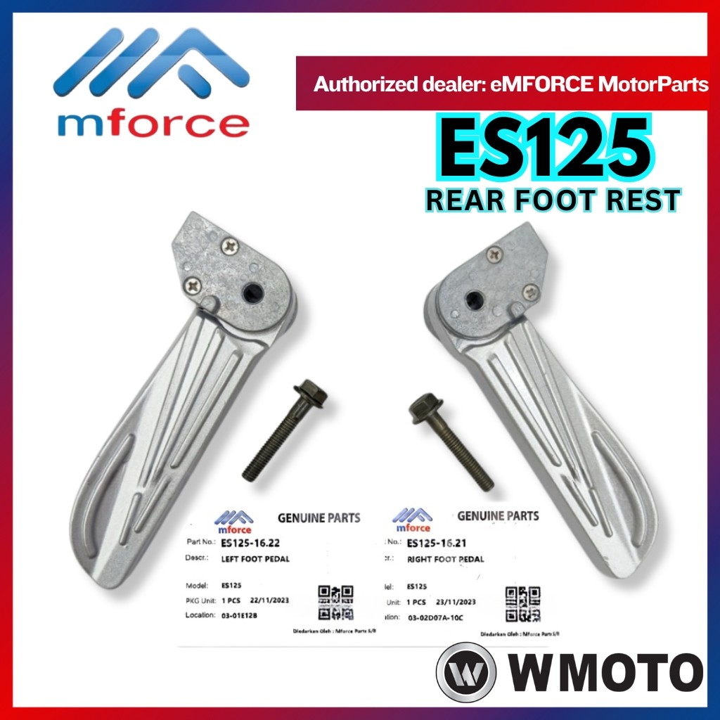 WMOTO ES125 ES REAR FOOT REST ซ้ายขวา KANA PEMIJAK KAKI BELAKANG WMOTO