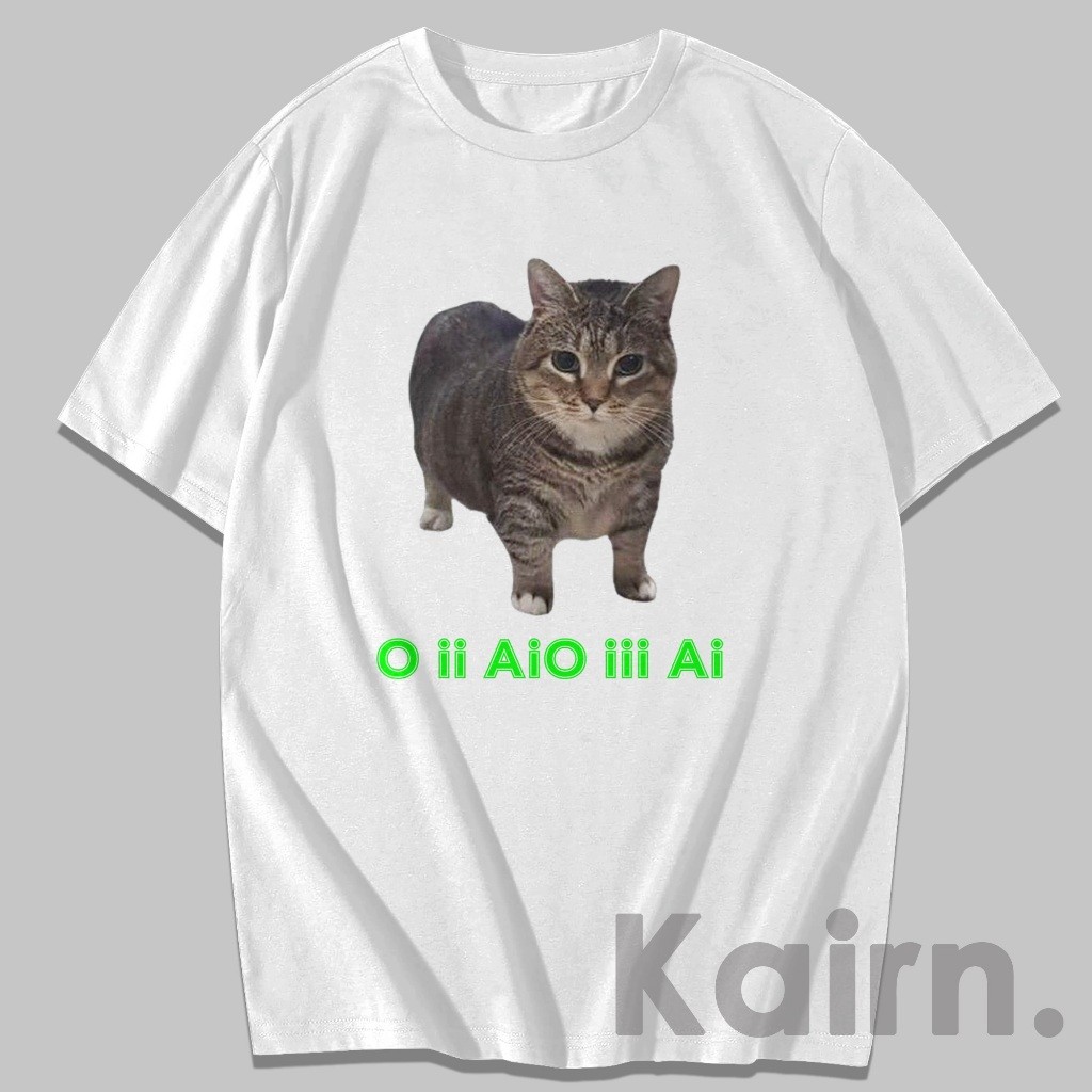 Hot sales😸 เสื้อยืด Oia Cat / เสื้อยืด Unisex / เสื้อยืด Viral S-5XL