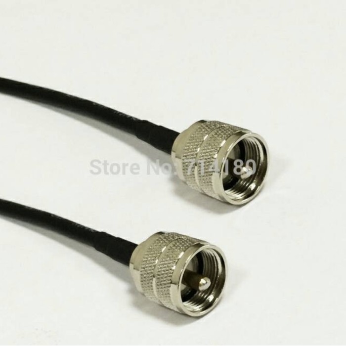 LP Cable Jumper Rg8 PL ตัวผู้259 ถึง PL ตัวผู้259 Panang 1 เมตร