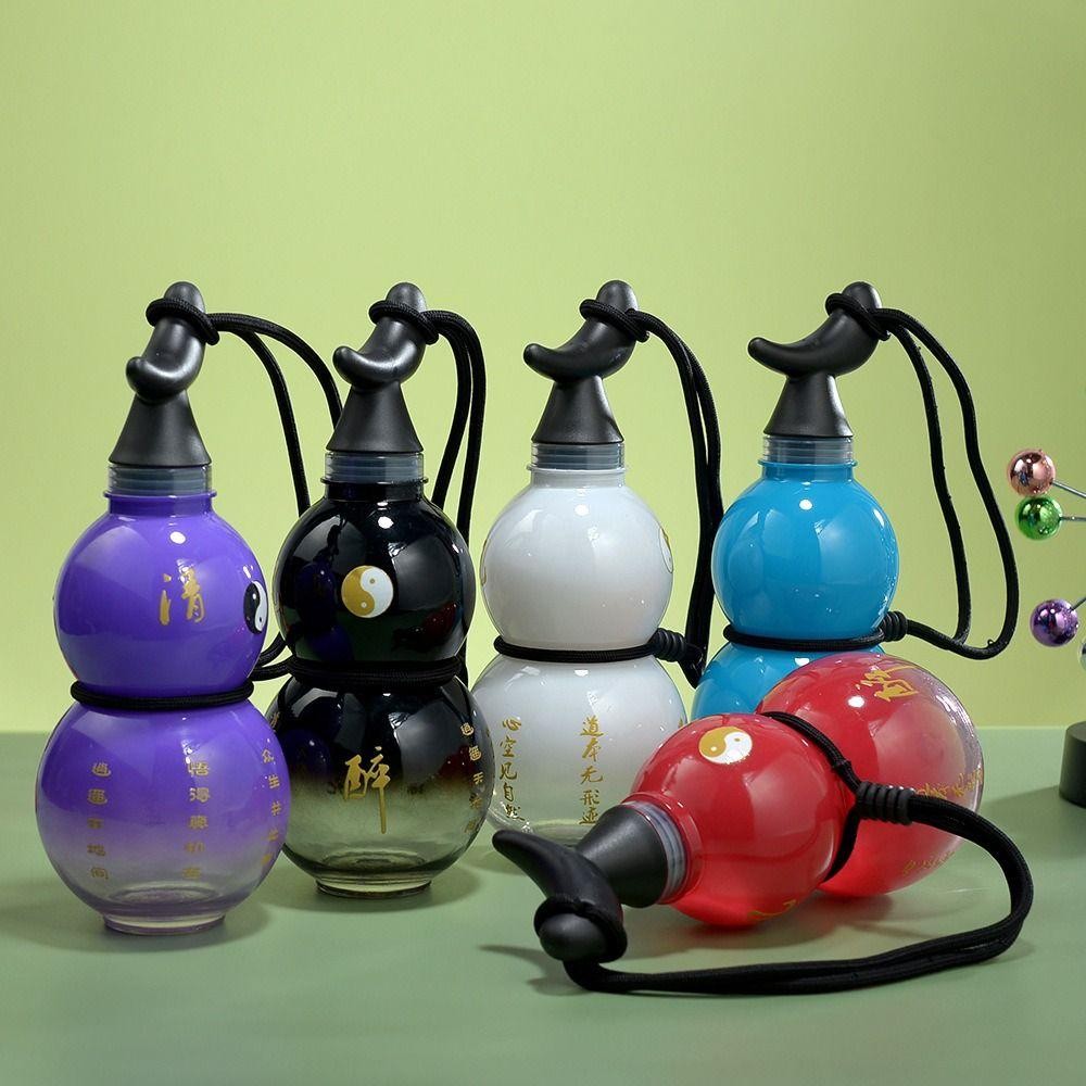 ถ้วยน้ํา ISITAFT, ขวดน้ําน้ําเต้าสีไล่ระดับสีความจุขนาดใหญ่, สติ๊กเกอร์ Tai Chi DIY ขวดเครื่องดื่มวินเทจสไตล์จีนกีฬา - รูปที่ 3