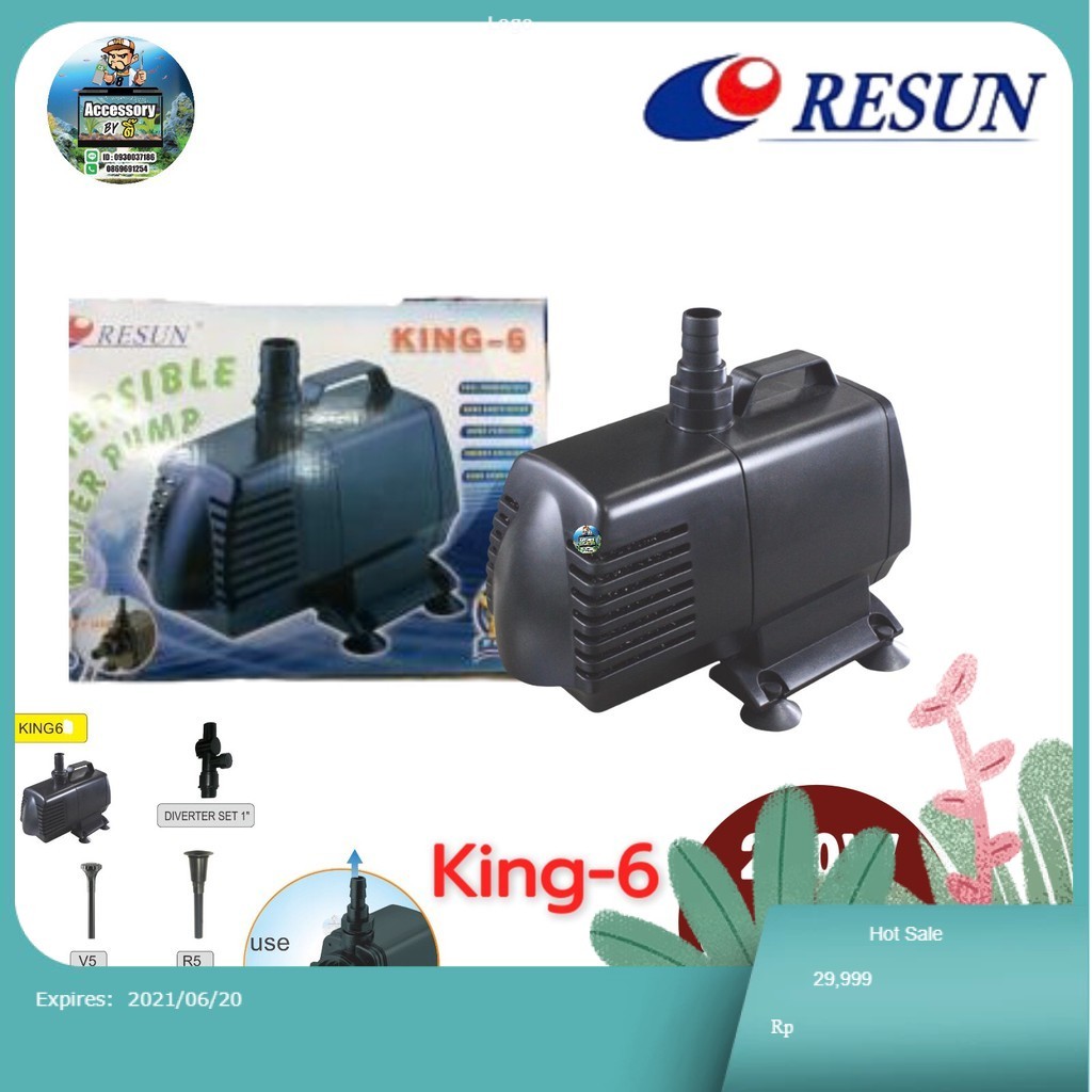 ปั้มน้ำ RESUN KING 6‼️เครื่องศูนย์แท้💯%‼️