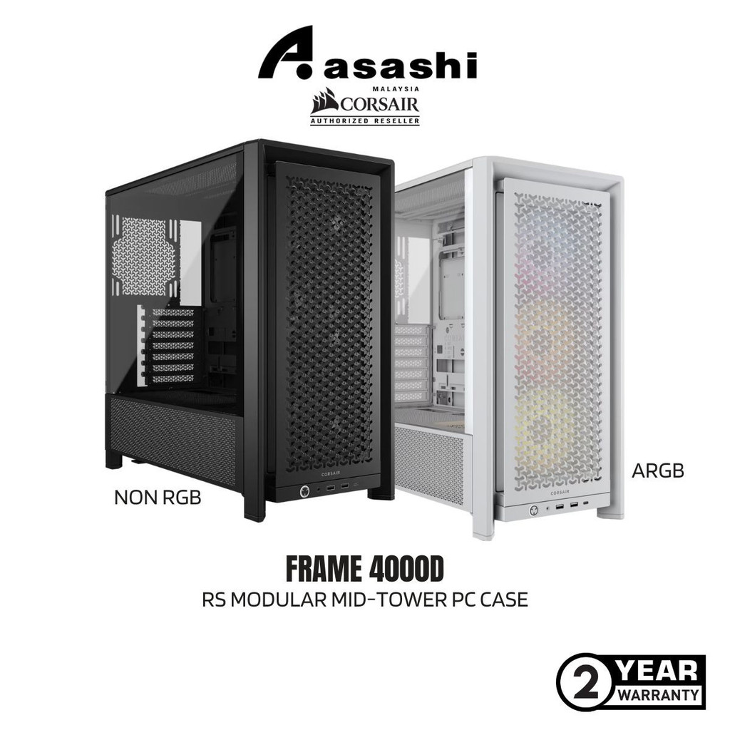 CORSAIR FRAME 4000D RS ARGB Modular Mid-Tower PC Case / Non RGB