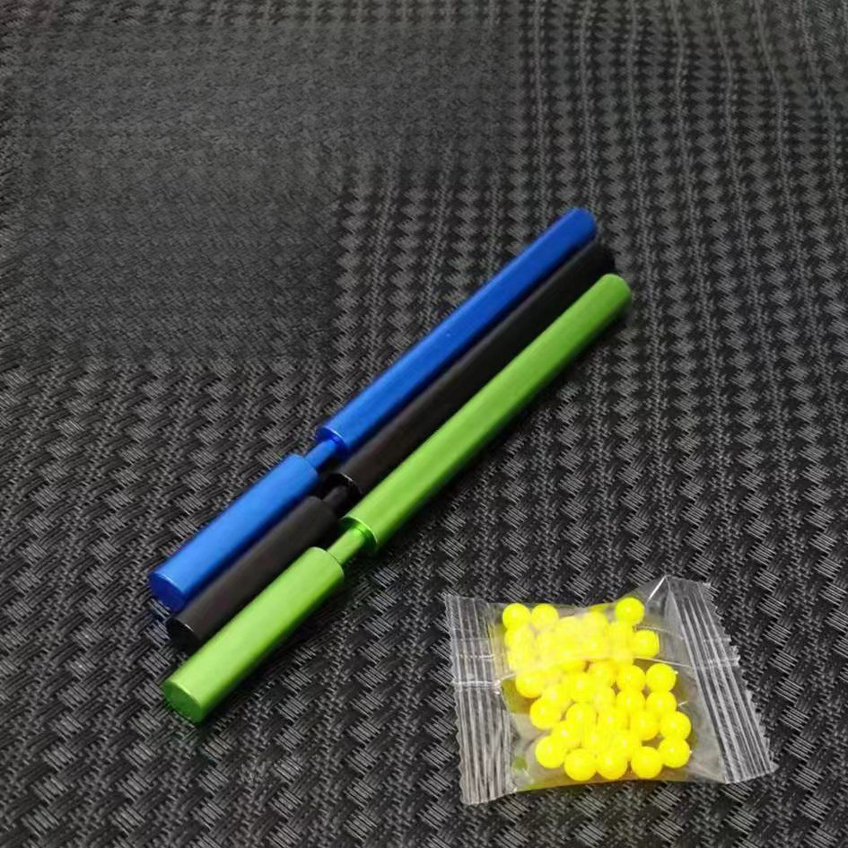 Bobo Cross-border Soft Bullet Gun Aluminum Alloy Crackling Tube Boys Toy 80s/90s Nostalgic Hot-selli