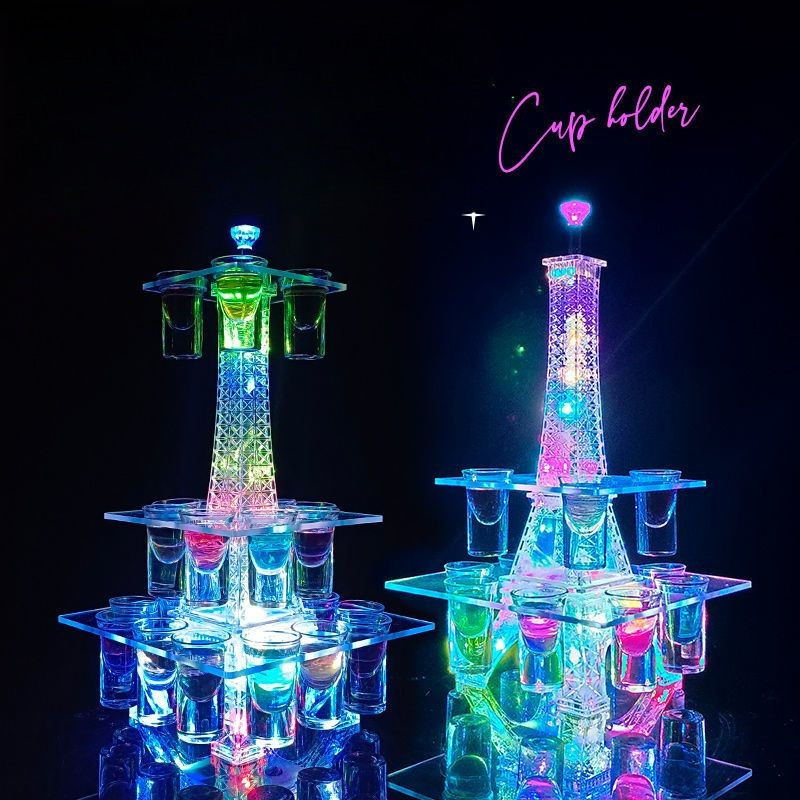 ไอเฟล[สายปาร์ตี้] 🎉ชุดค็อกเทล Led มีไฟ เพิ่มสีสันให้งานเลี้ยง สนุกสุดๆ ที่วางแก้วค็อกเทล บาร์ ไฟงานเลี้ยง➦ราคาโรงงาน