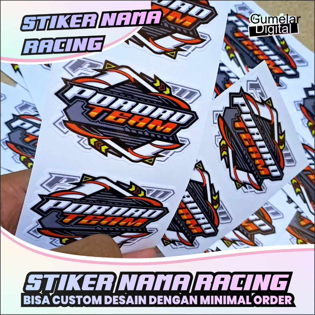 RACING NAME STICKERS COMMUNITY NAME STICKERS CUSTOM WORKSHOP NAME STICKERS คุณชอบ